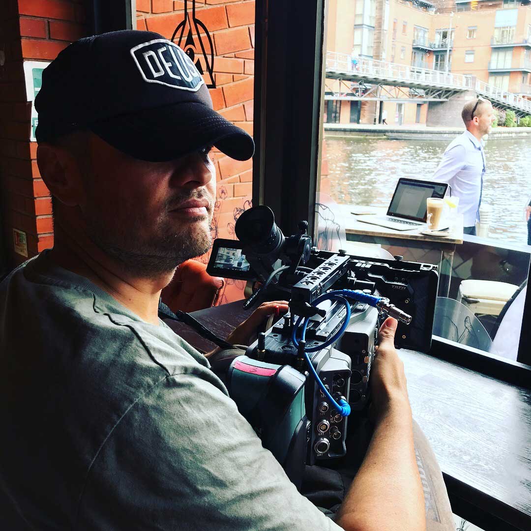 Jez Smith on set in Birmingham 2018