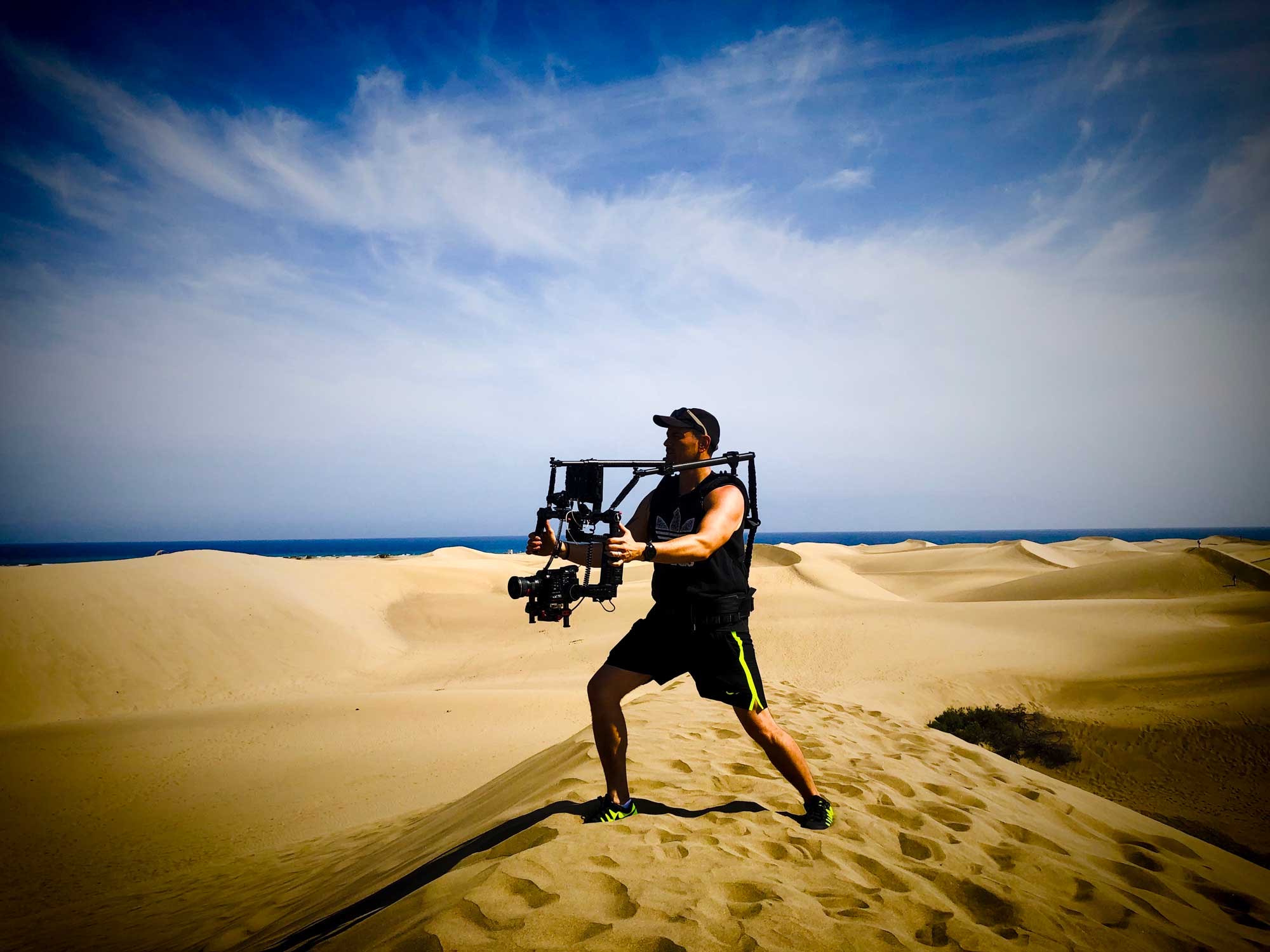 Jez Smith on location in Gran Canaria