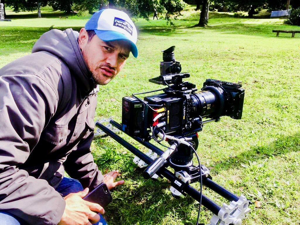 Behind the scenes on a film and commercial production