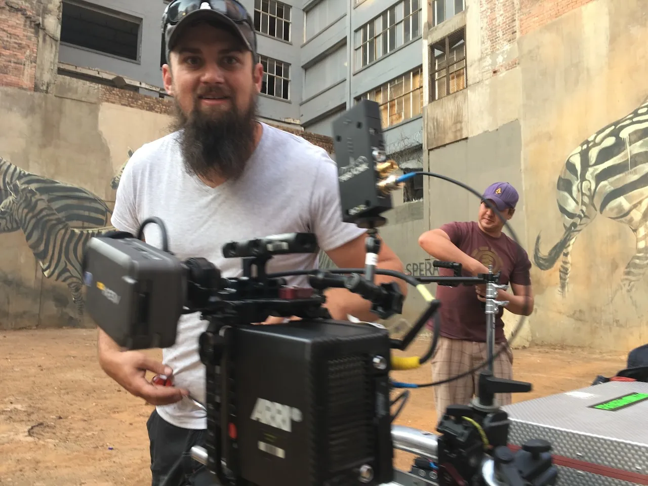 Jez Smith on set - behind the scenes 22